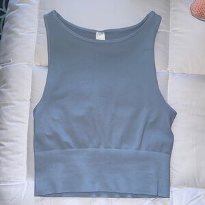 Light blue cropped tank